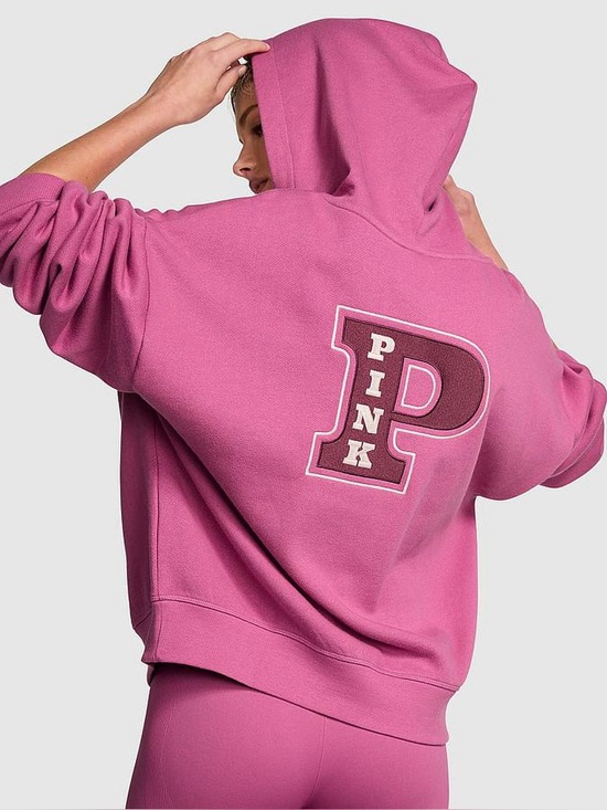Victoria's Secret Tops - Victoria's Secret PINK Zip Up Hoodie NWT P Logo Size XXL
